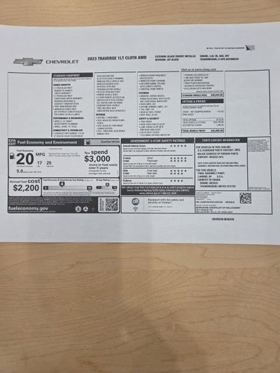 2023 Chevrolet Traverse LT Cloth