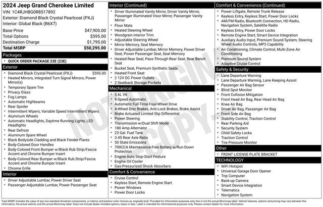 2024 Jeep Grand Cherokee Limited 4x4