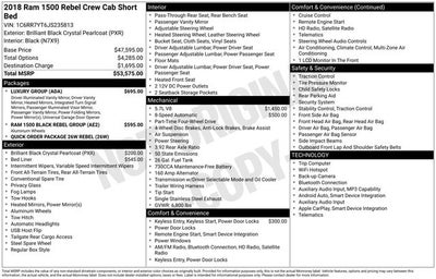 2018 RAM 1500 Rebel Crew Cab 4x4 5'7' Box