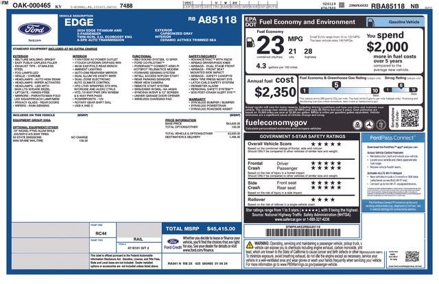 2024 Ford Edge Titanium