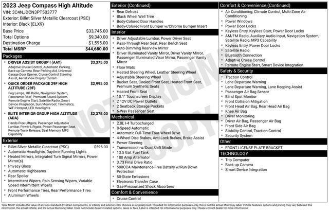 2023 Jeep Compass High Altitude