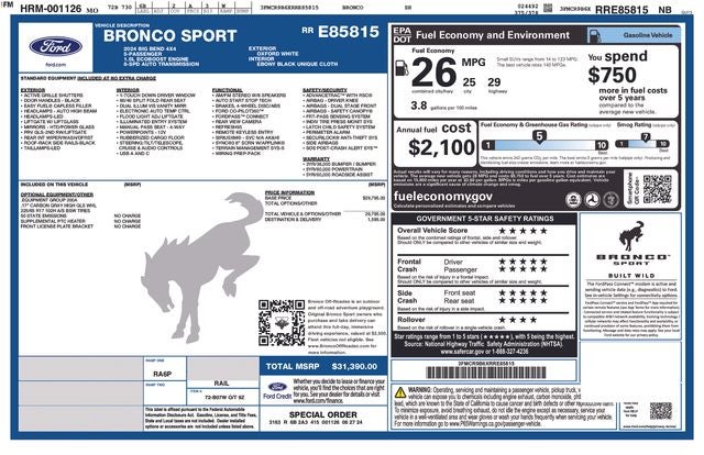 2024 Ford Bronco Sport Big Bend