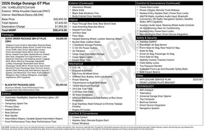 2026 Dodge Durango GT Plus