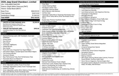 2026 Jeep Grand Cherokee L Limited