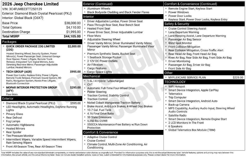 2026 Jeep Cherokee Limited