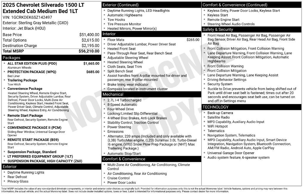 2025 Chevrolet Silverado 1500 LT LT1