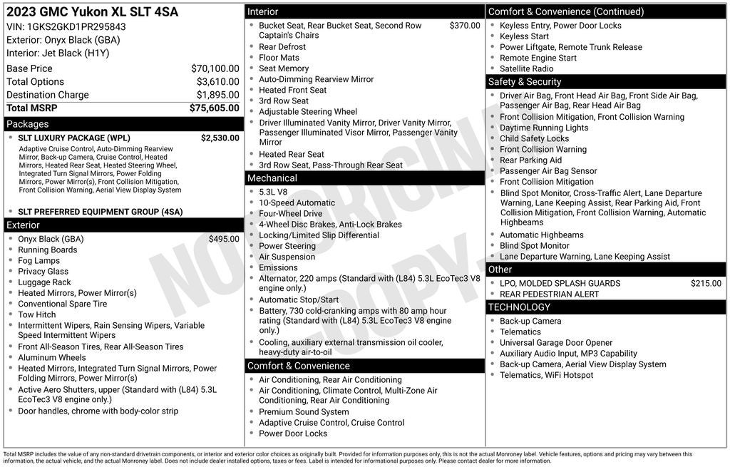 2023 GMC Yukon XL SLT