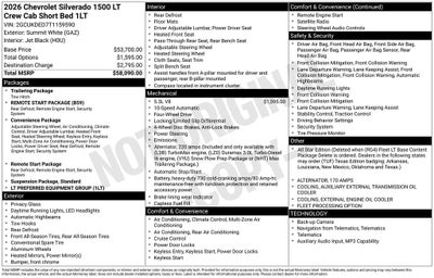 2026 Chevrolet Silverado 1500 LT