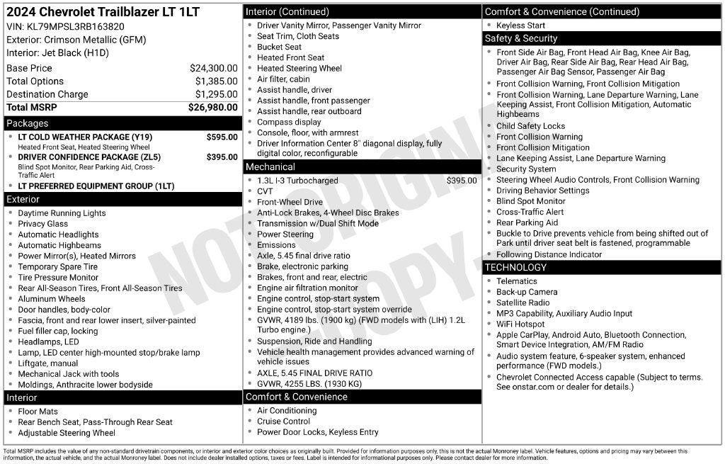 2024 Chevrolet TrailBlazer LT