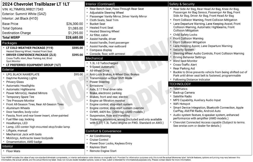 2024 Chevrolet TrailBlazer LT