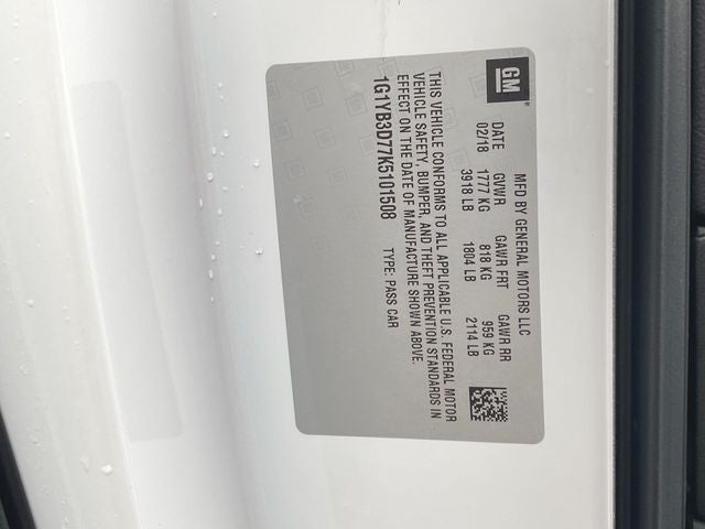 2019 Chevrolet Corvette Stingray 1LT