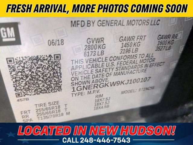 2019 Chevrolet Traverse LT Cloth w/1LT