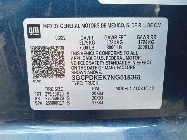 2022 Chevrolet Silverado 1500 LT