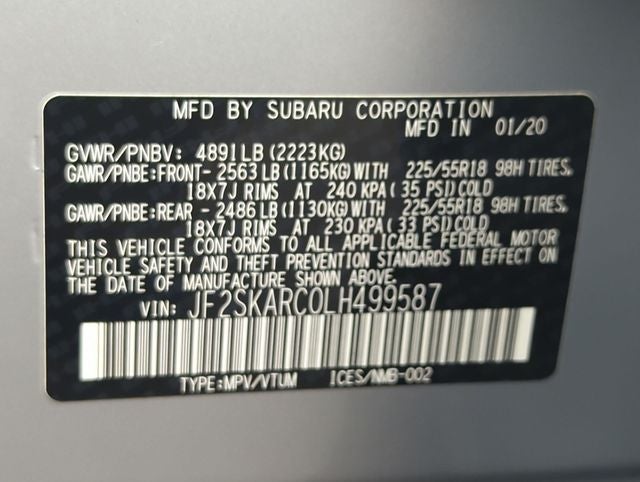 2020 Subaru Forester Sport