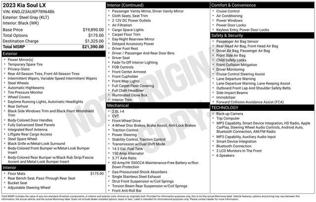 2023 Kia Soul LX