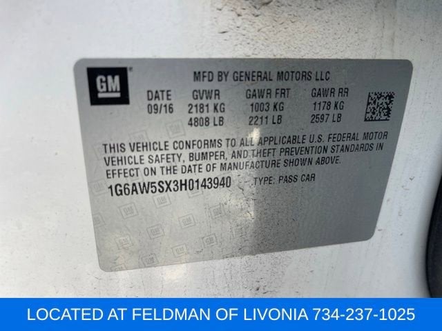 2017 Cadillac CTS AWD