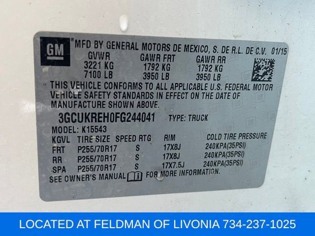 2015 Chevrolet Silverado 1500 LT