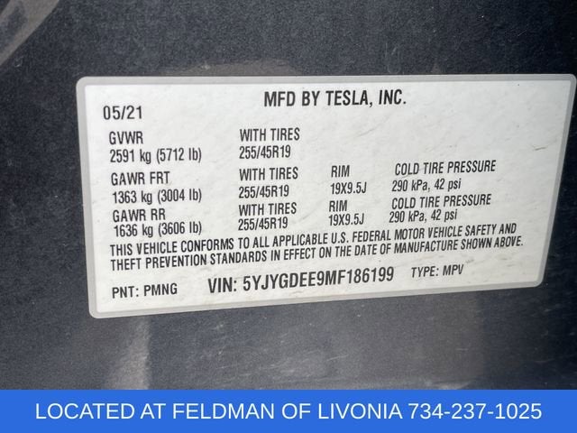 2021 Tesla Model Y Long Range