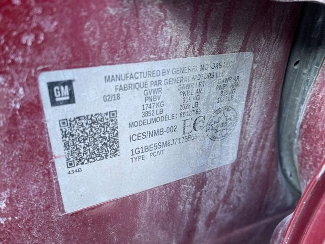 2018 Chevrolet Cruze LT