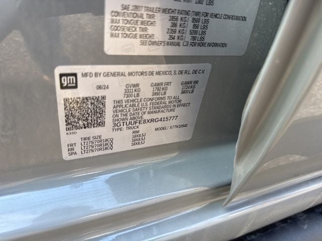 2024 GMC Sierra 1500 AT4X