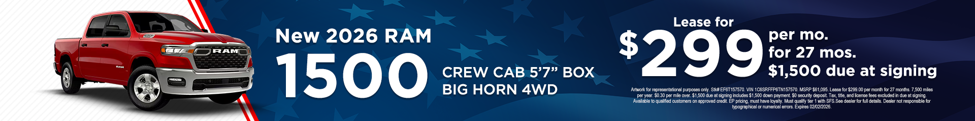 New 2026 Ram 1500