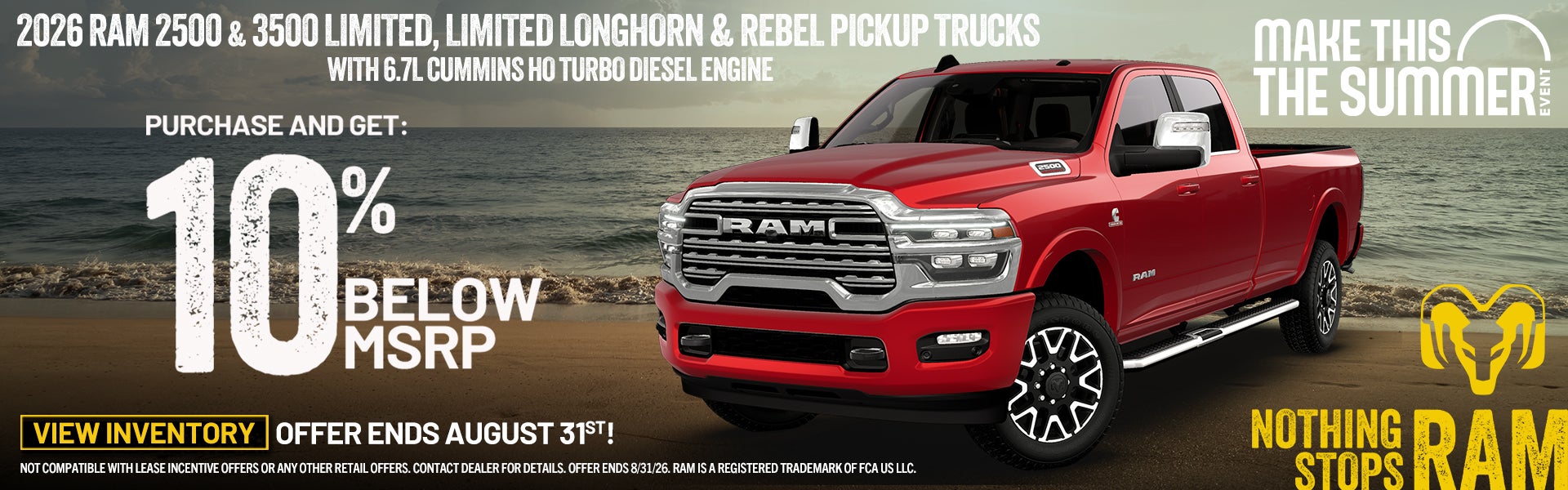 2026 Ram 3500 Limited 4x4 save over $10,500 MSRP